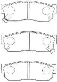 Комплект тормозных колодок AISIN B1N009